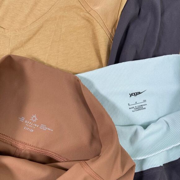 Nike, Gymshark, Aerie, YBP workout clothes bundle size small leggings/tops - Picture 4 of 11